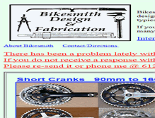 Tablet Screenshot of bikesmithdesign.com
